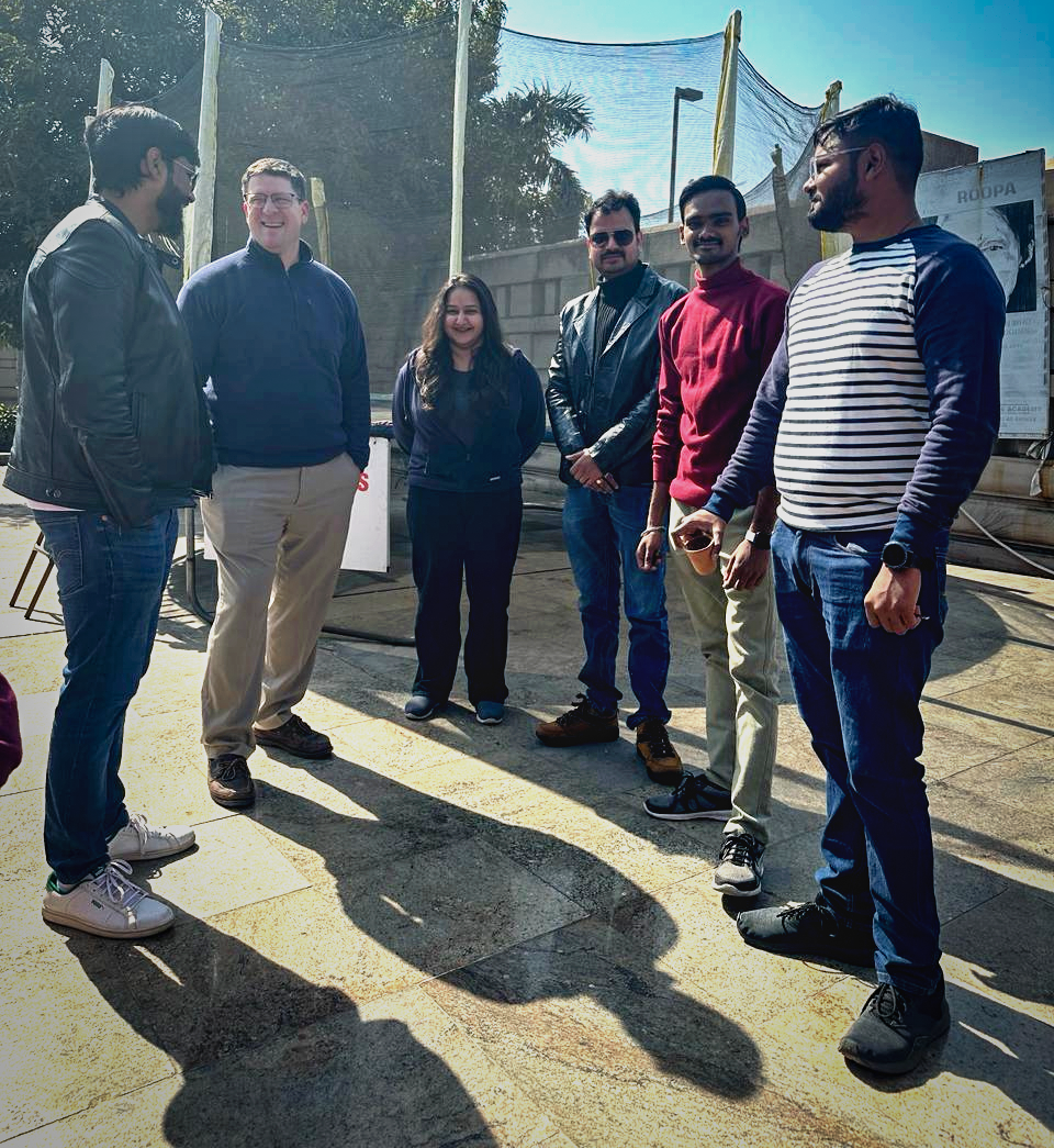 from left : Amir Khan, Nick Brown, Sakshi Parihar, Rishabh Srivastava, Shantanu Kumar, Yash